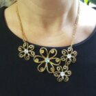 collana oro fiori