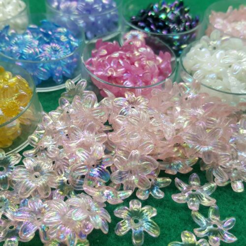 perle acriliche fiore