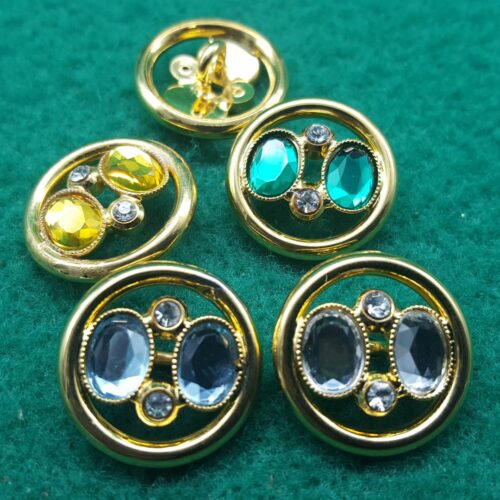 BOTTONI DORATI PIETRE SFACCETTATE