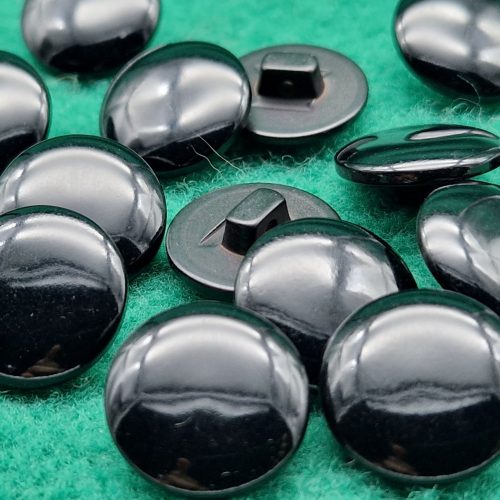 bottoni poliestere nero lineato 18