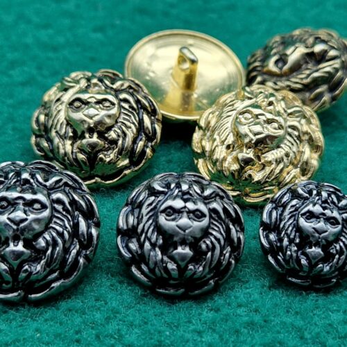 BOTTONE metallo LEONE