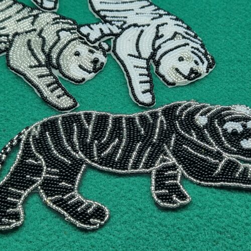decorazione perline per abiti TIGRE