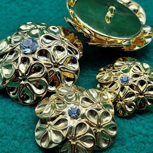 bottoni dorati rosa celtica