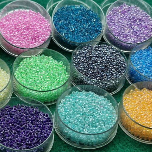 perline vetro vetrificate mm 2