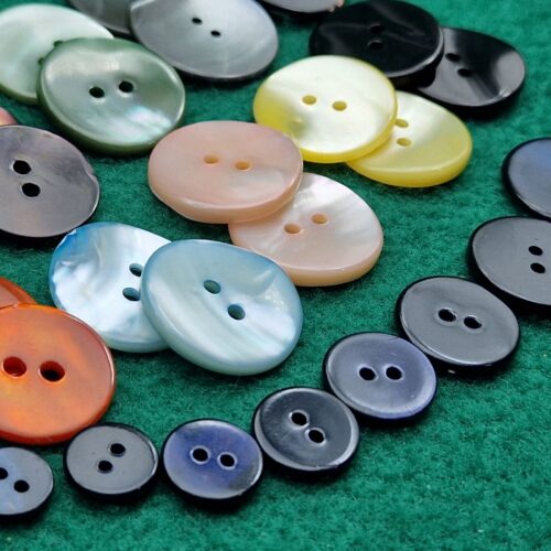 bottoni madreperla TROCAS colorati