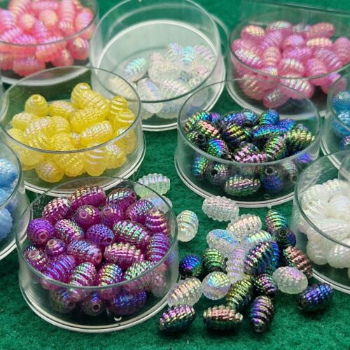 perle acriliche rigate