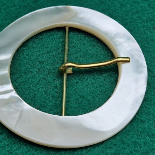 fibbie madreperla tonda cm 5