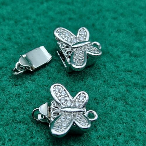 chiusura strass farfalla