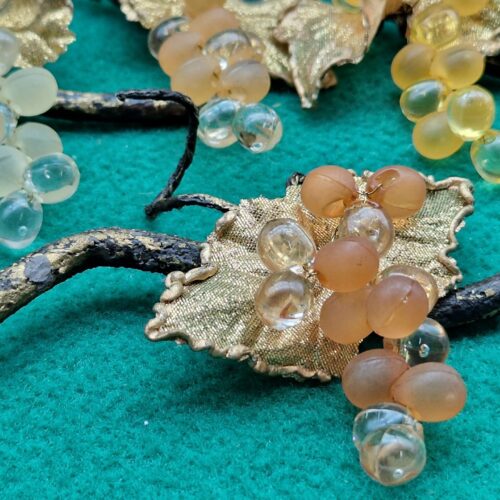 decoro grappolo d'uva oro