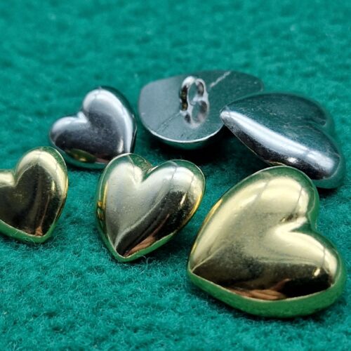 bottoni metallo cuore