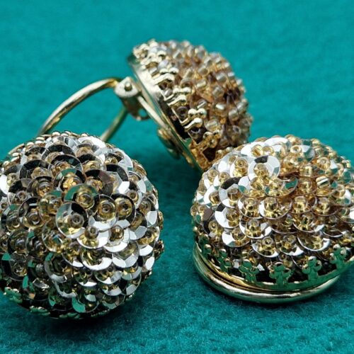 ferma foulard paillettes oro