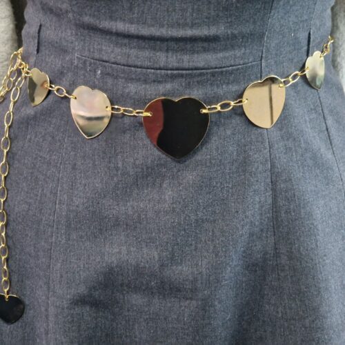 cintura dorata cuori