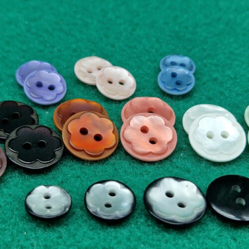 bottoni poliestere fiore