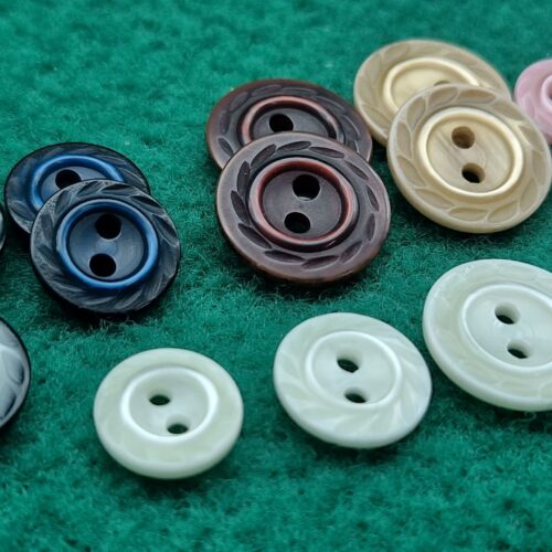 bottoni poliestere corona alloro