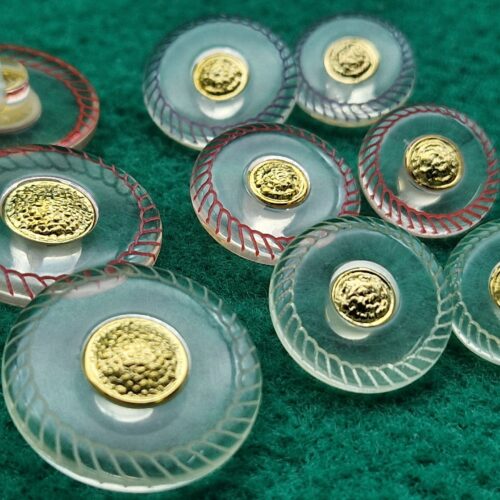 bottoni trasparenti girasole