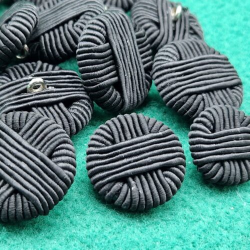 bottoni passamaneria incrocio nero