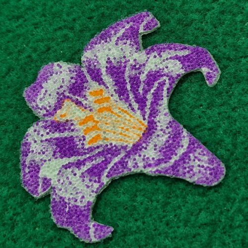 applicazione termoadesiva giglio