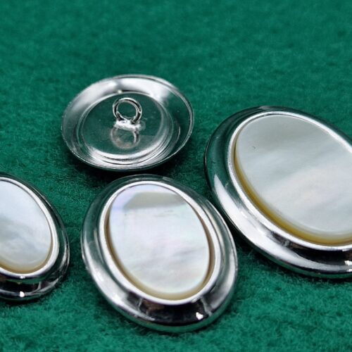 bottoni madreperla base ovale