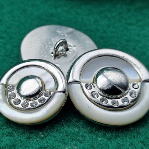 bottoni strass con madreperla