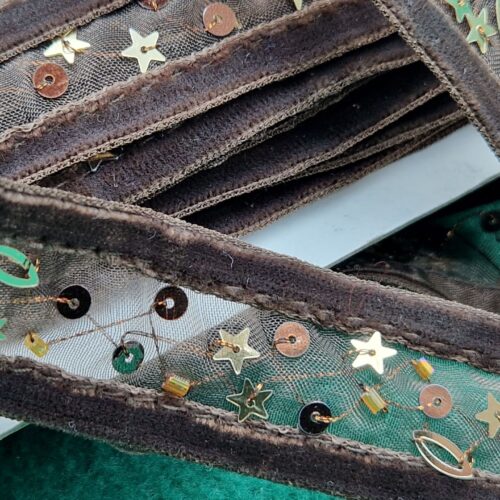 passamaneria velluto marrone