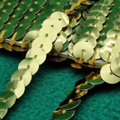 paillettes oro metraggio mm 10