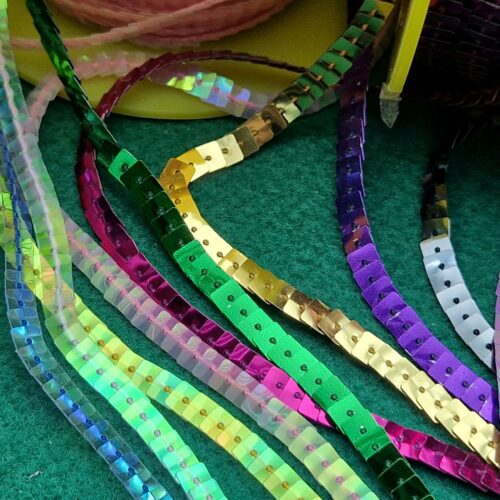 paillettes quadrate a metraggio