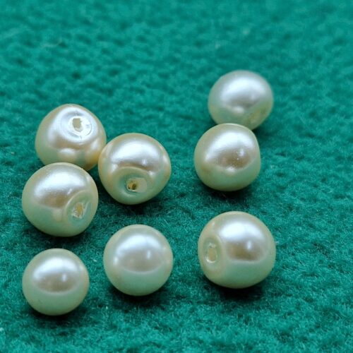 bottoni perla in vetro