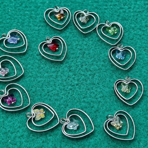 ciondolo cuore cristallo swarovski