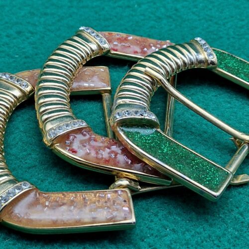 fibbie smaltate glitter