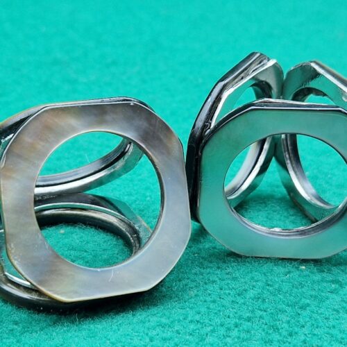 ferma foulard tre anelli madreperla