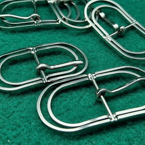 fibbia ovale doppio anello