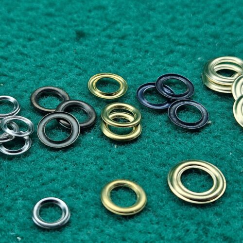 anelli per occhielli in ottone