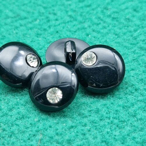 bottoni strass nylon tondo