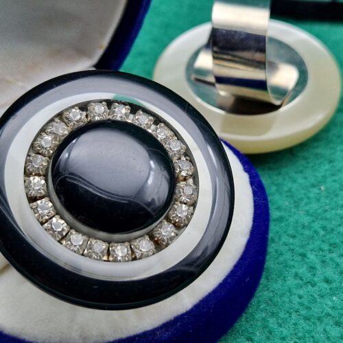 anello regolabile corona strass